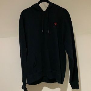 Black champion hoodie. Mens.